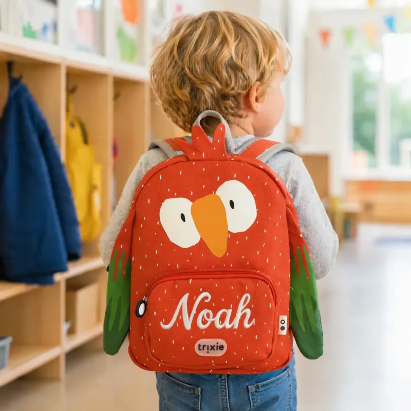 Trixie Kindergartenrucksack Papagei, Klein 5,25 L, ab 2 Jahren
