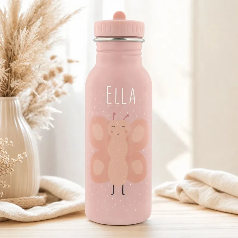 Trixie Trinkflasche Kinder personalisiert Schmetterling