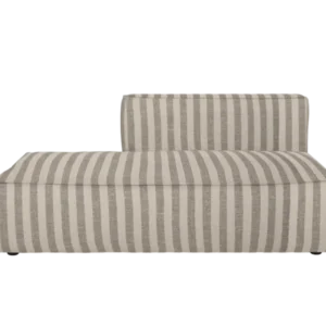 Catena Sofa Open End Left L300 in Louisiana sand/off-white stripes