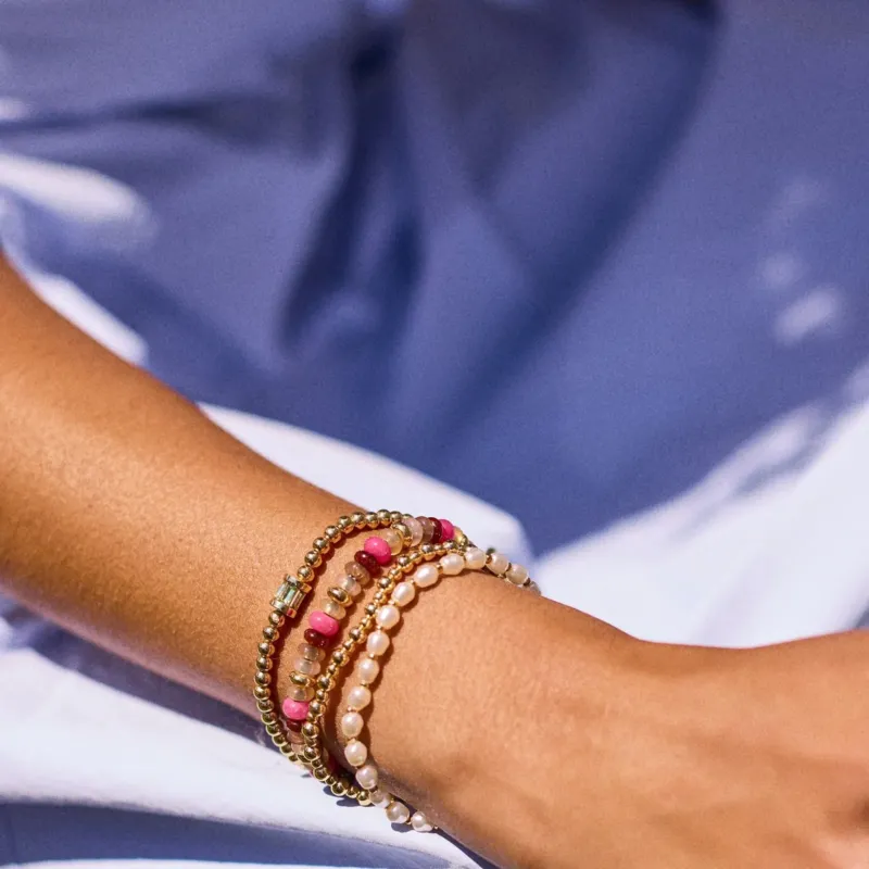 Tatum Baguette Pisa Bracelet - Rose – Bild 2