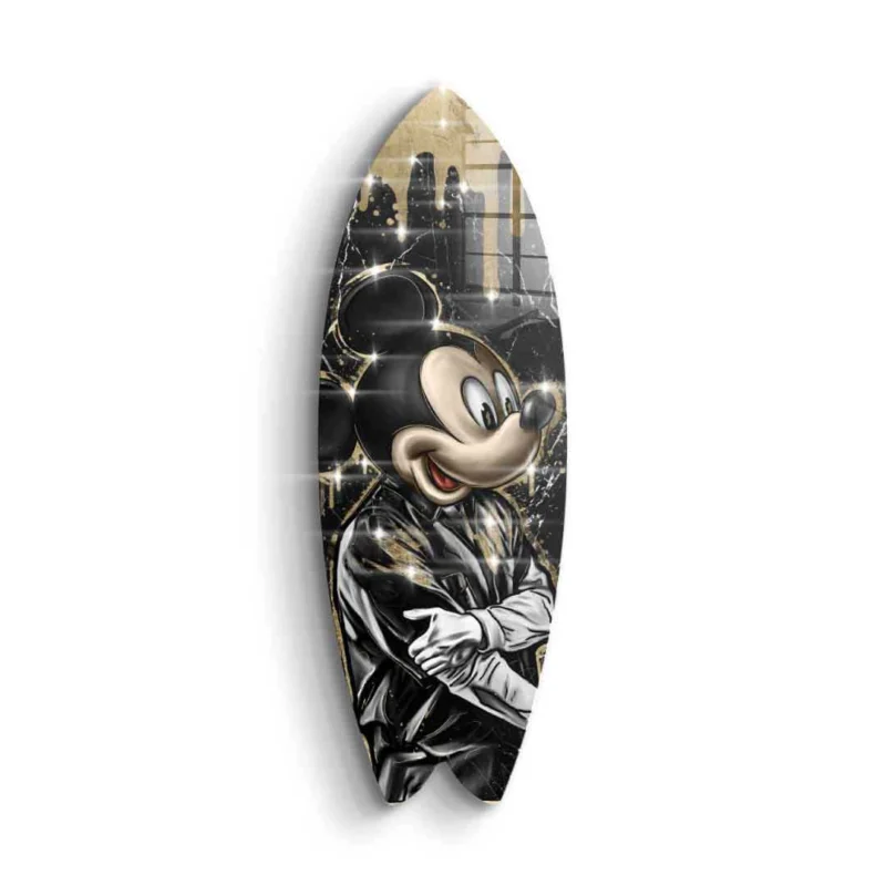 Surfboard Gangster King - Blattgold