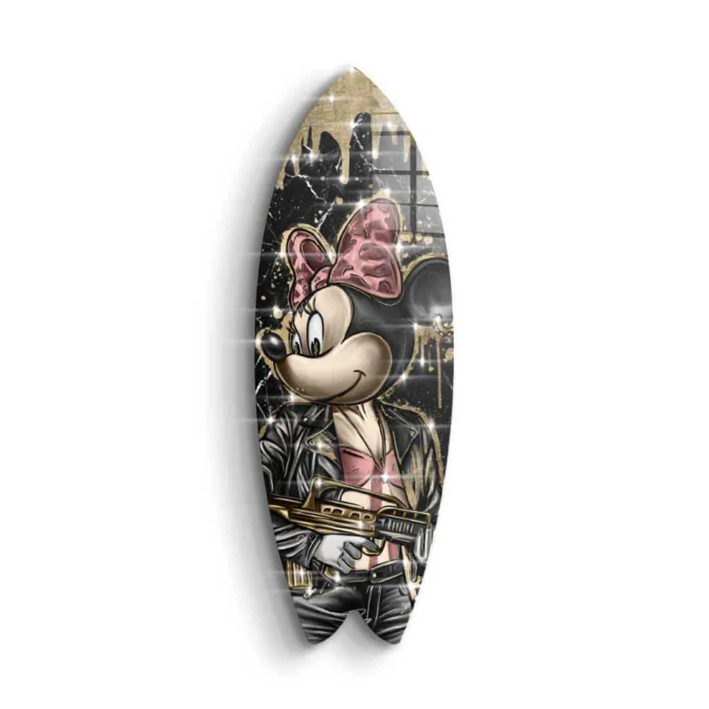 Surfboard Gangster Queen - Blattgold