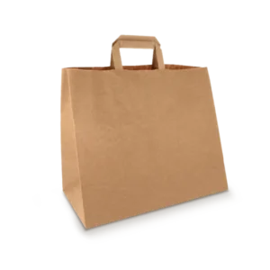 TakeAware.nl Papieren tassen kraft 90 gr. 32+16x29cm