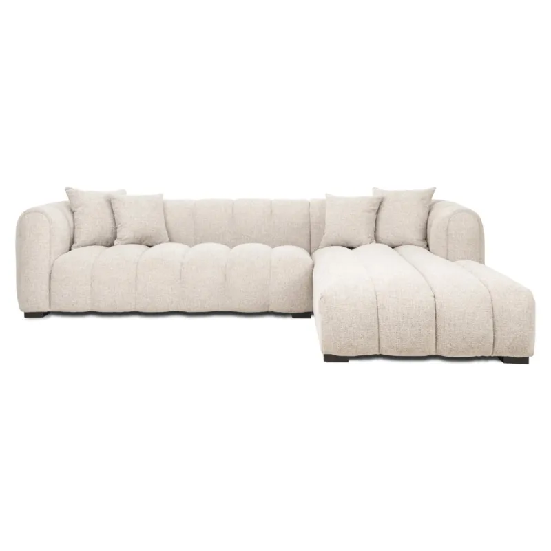 Richmond Interiors Ecksofa Novaro mit Lounge rechts | Natur