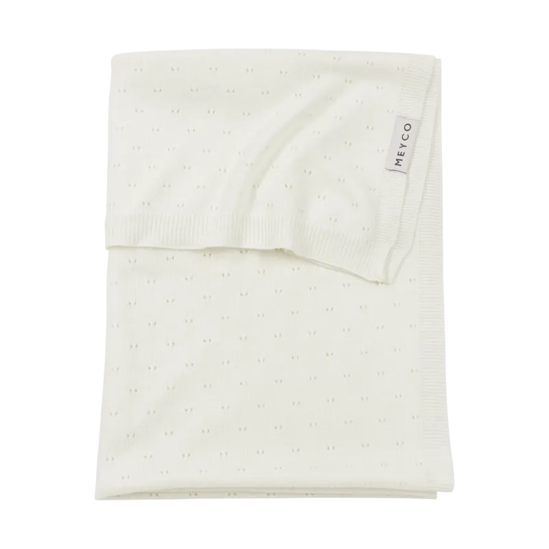 Meyco Decke Bamboo Ajour Offwhite Studio