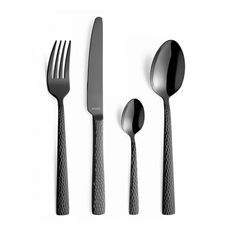 24-pc set in trend box - Black Amefa