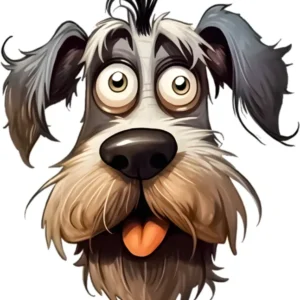 Motivtransfer 2502 Lustiges Hundegesicht
