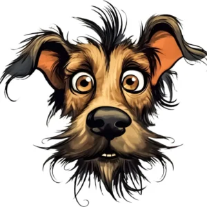 Motivtransfer 2507 Erstaunter Hund
