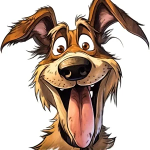 Motivtransfer 2511 Erstaunter brauner Hund