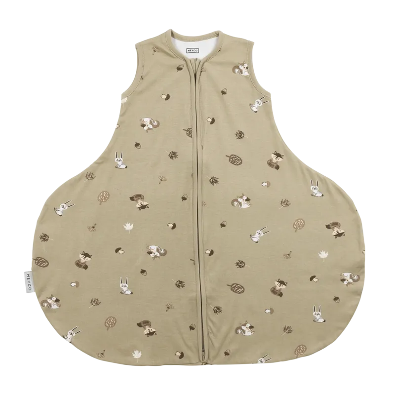Meyco Schlafsack Hüftdyplasie interlock jersey Forest Animals Sand Studio