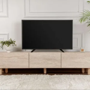 Alvin TV-Schrank Travertin-Optik 180 cm Melaminbeschichtete Möbelplatte