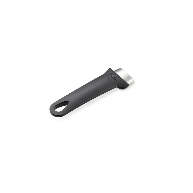 Fissler Intensa® Kasserollenstiel schwarz, schwarz und silber mit Aufhängeloch - deutsche Präzisionsarbeit für dauerhafte Küchenleistung.