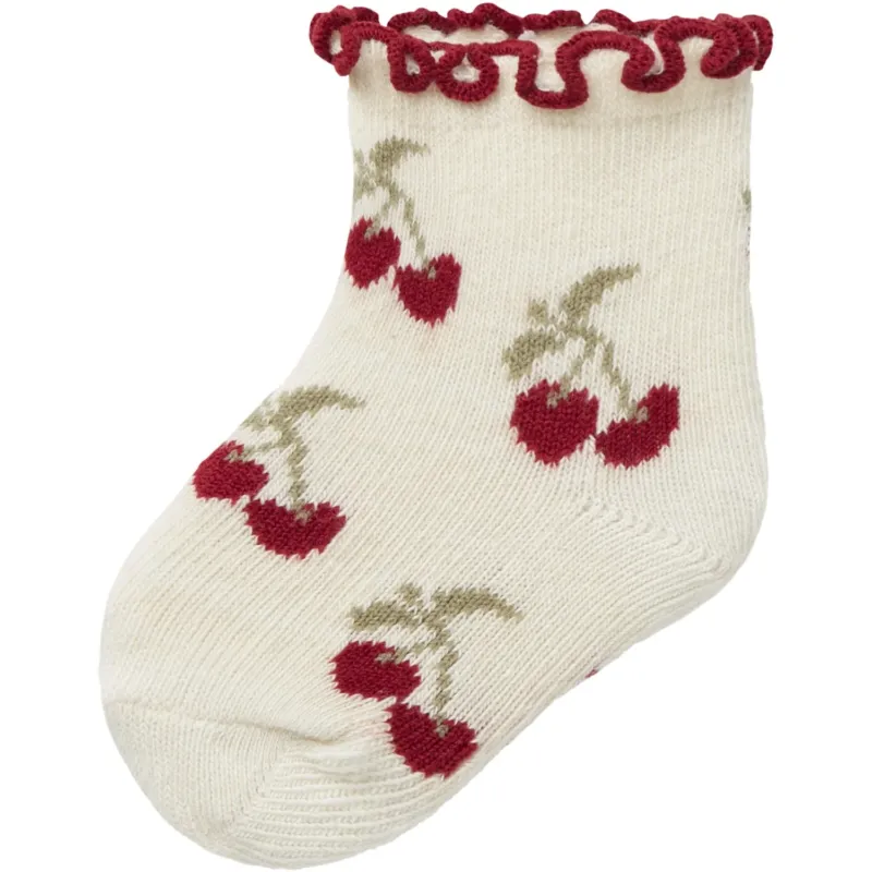 Lil'Atelier Turtledove Cherry Darlene Strumpor