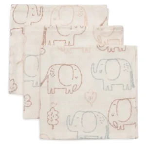Spucktücher Hydrophil 31x31cm - Elephant Tales - 3 Stück