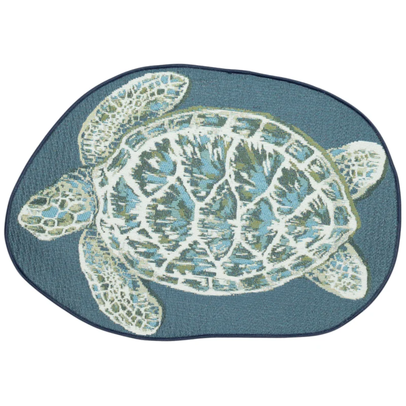 Blue | 3'3" x 2'1" Shaped