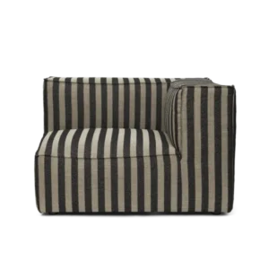 Catena Sofa Armrest Right in Louisiana sand/black stripes