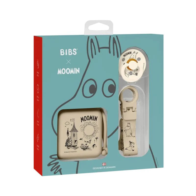 BIBS x Moomin Soothe & Go Gift Set - Vanilla