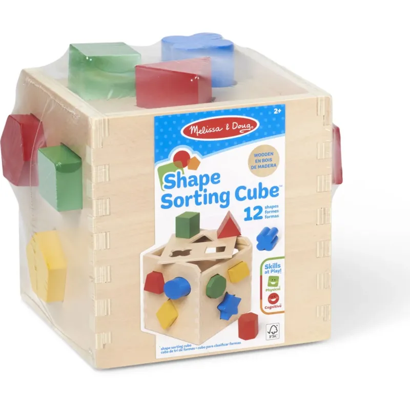 Melissa & Doug Multifarvet Sorteringskasse Kube Träd