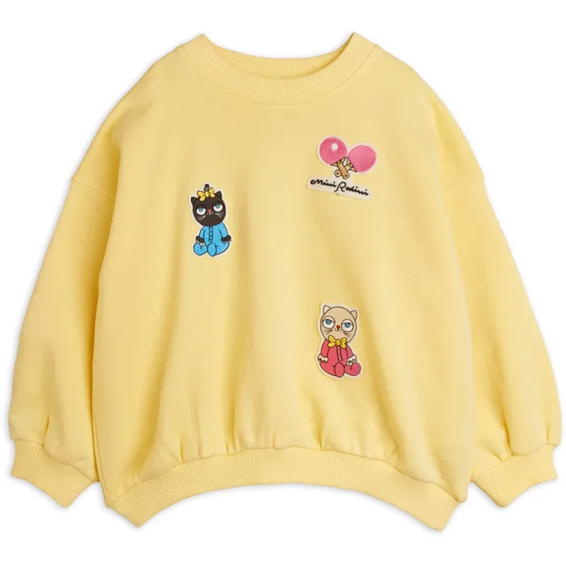 Mini Rodini Yellow Minibabies Patches Sweatshirt