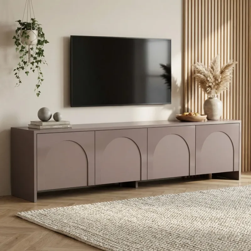 Aurelia TV-Schrank 180 cm Atlas Melaminbeschichteter Holzverbundstoff