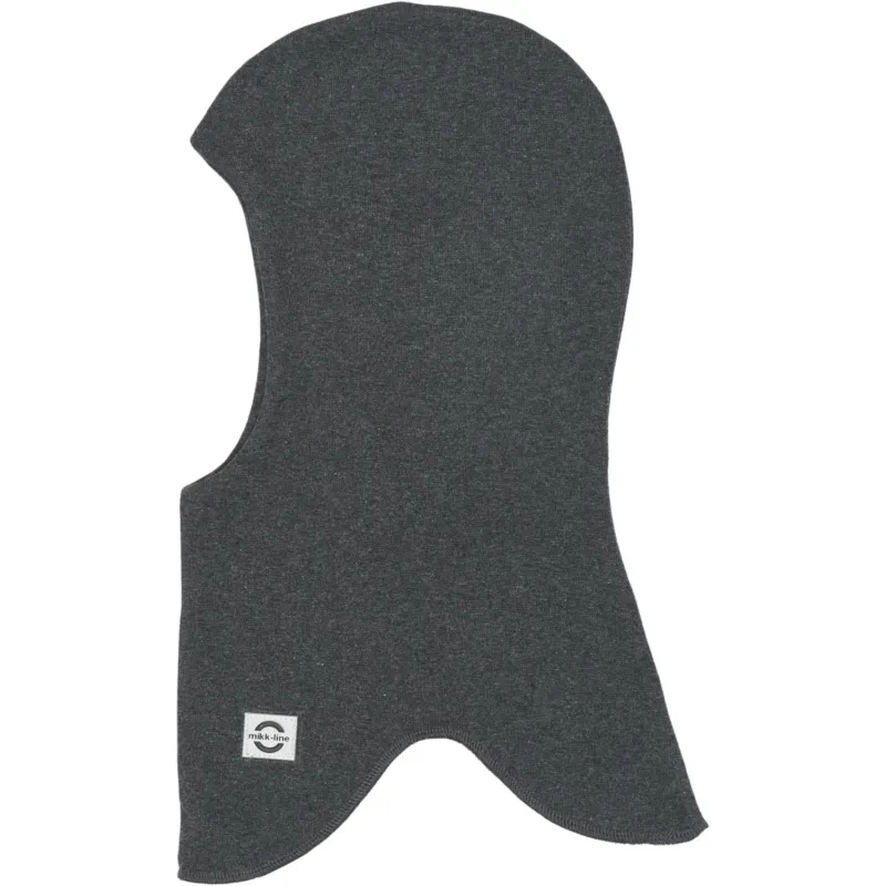 Mikk-Line Dark Grey Melange Bomull Fullface - Dubbel