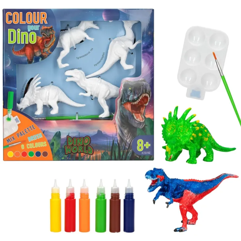 Dino World + Action DIY Colour Your Dino