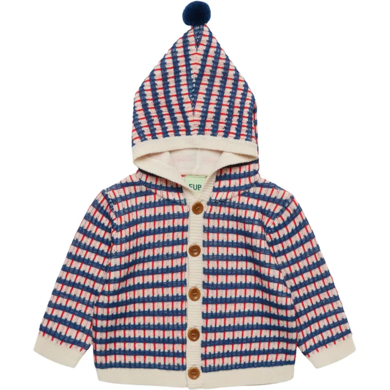 FUB Ercu/Deep Indigo/Classic Red Baby Multi Cardigan
