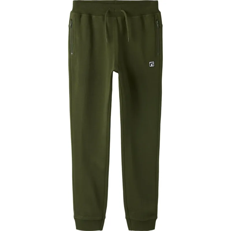 Name It Rifle Green Nkmflo Sweat Byxor Bru Noos