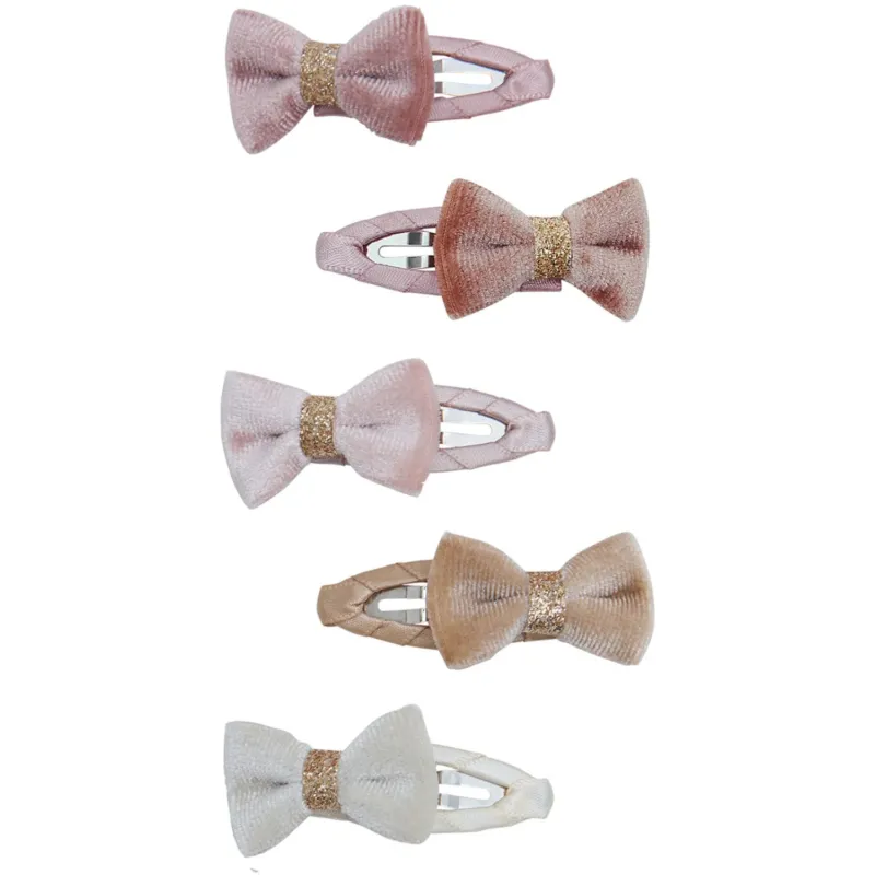Mimi & Lula 5 Hårklämmor - Mini Velvet Tinkerbell