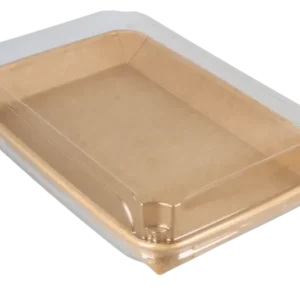 TakeAware.nl Sushi tray karton TA-09 + deksel 240x150x25 Kraft