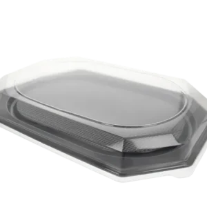 takeaware.nl Maaltijdbakken en schalen Deksel voor catering schalen 55cm transparant PET