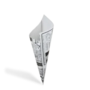 takeaware.nl Puntzakken Puntzakken 'Krant' K17 - 17cm vetvrij papier BIO