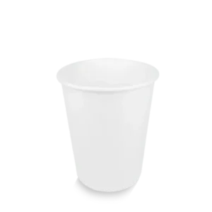 takeaware.nl Koffiebekers Kartonnen koffiebeker 230cc 8oz wit BIO