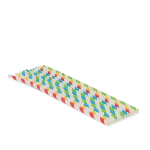 takeaware.nl Rietjes Papieren buigrietjes kleurenmix 240x6mm BIO