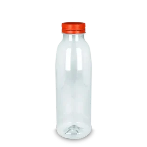 takeaware.nl rPET fles 1000cc met oranje vaste dop