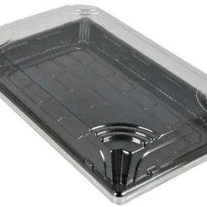 TakeAware.nl Sushi tray SY-09 + deksel 237x145x20mm Zwart