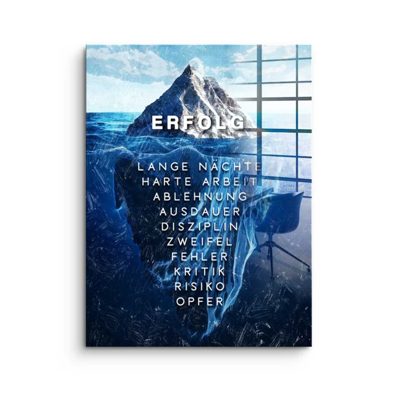 Eisberg des Erfolgs - Acrylglas
