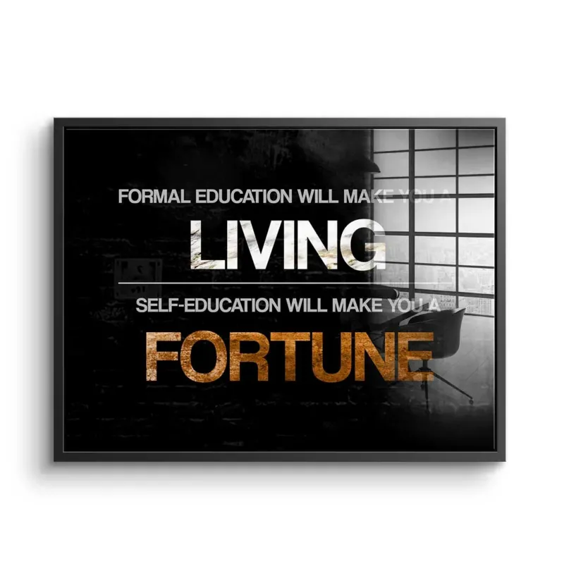 Formal Education vs. Self Education - Acrylglas