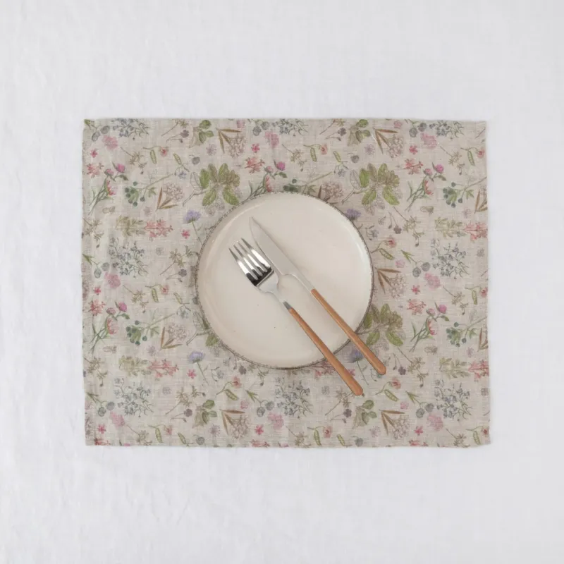 Leichtes Leinen - Tischset, Botany 2 - Linen Tales