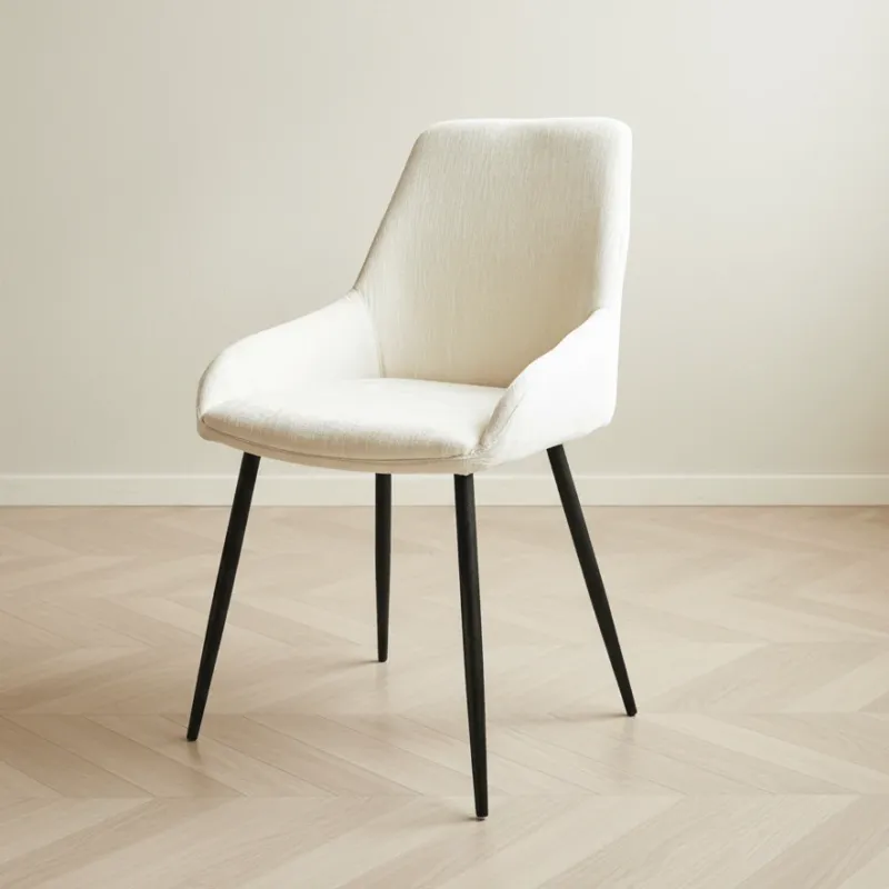 Esszimmerstuhl Sahne einstäuben Modern Innenraum