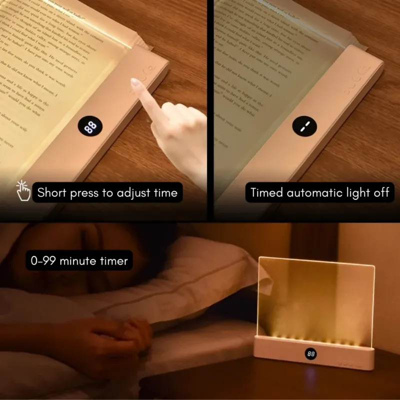 GlowEase - LED Reading Light for Bed with Adjustable Brightness & Color Modes 2