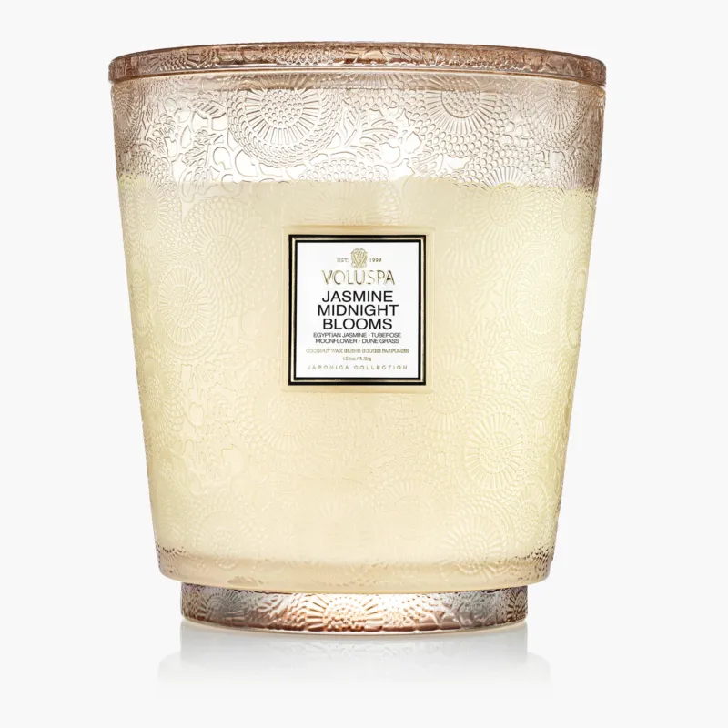 Voluspa 5-Docht Duftkerze Jasmine Midnight Blooms | 3,5 kg
