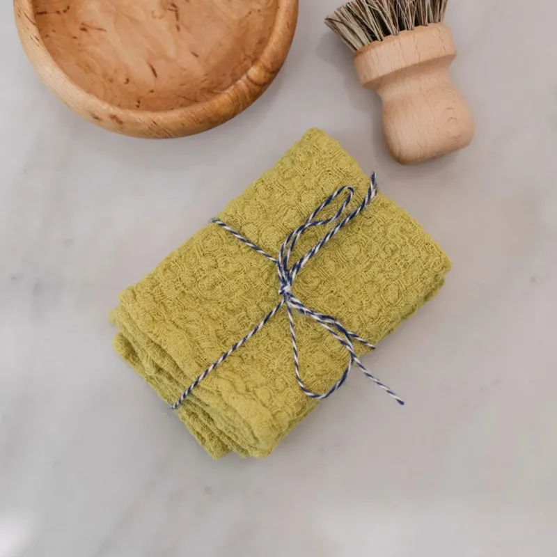 Leinen - Spültücher im 2er - Set, Lemon Curry - Linen Tales