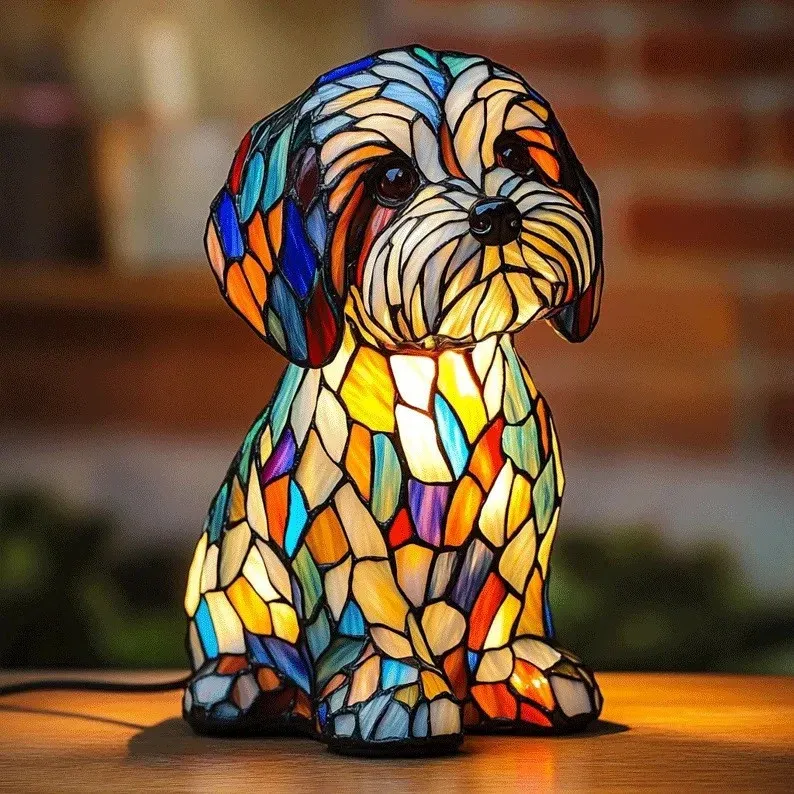 PUPGLOW – Artistic Dog Breed LED Night Lamp for Cozy Home Decor