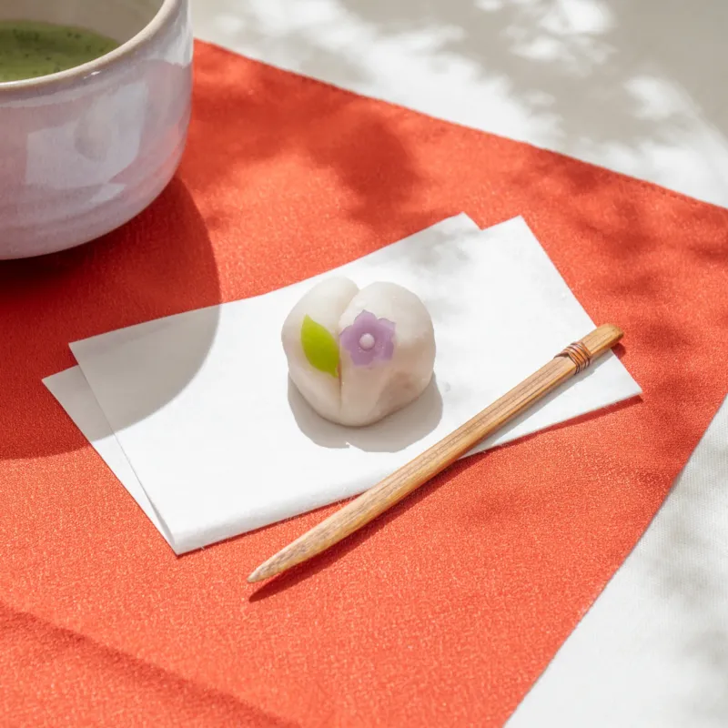 Speckled Bamboo Wagashi Dessert Knife Set