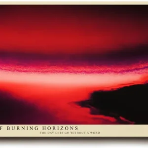 Paul Sinus Wandbild 120x80cm abstrakter Himmel modern rot dramatische Landschaft Kunst Kunstdruck grosses Kunstbild ausdrucksstarke Wanddekoration fuer Wohnzimmer Büro