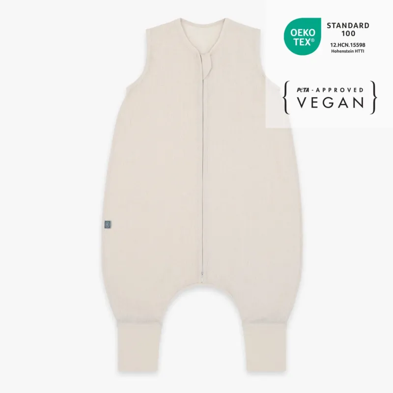 Leinen Schlafsack mit Füßen 0.5 TOG | Essential Beige