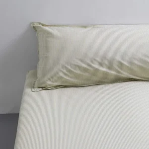 bedMATE Sloop Streep Katoen Olive Ecru - SUITE702