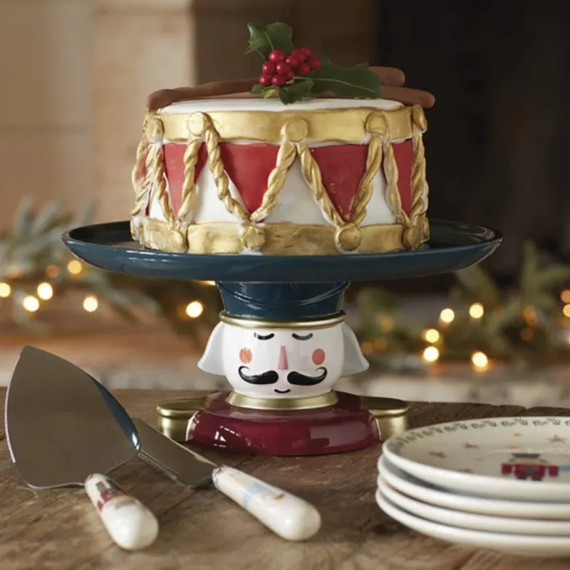 Stand para pasteles Nutcracker Collection de KitchenCraft-KITC000762