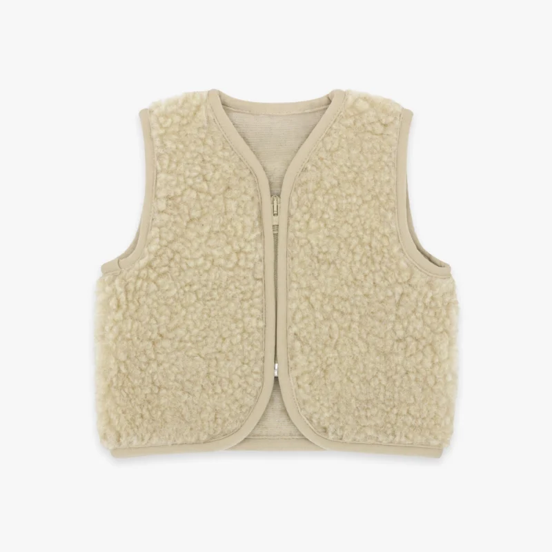 Merinowolle Weste für Babys | Essential Beige